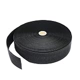 面ファスナー 縫製用 50ｍｍ 幅× 20ｍ (オスのみ, 黒)