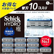 Amazon.co.jp: Schick(シック) ハイドロ極 普通肌 替刃（10コ）男性