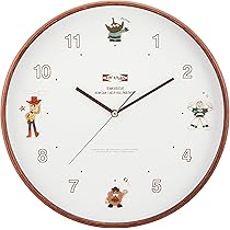 Amazon.co.jp: ディズニー ウッドパーツクロック 壁掛け時計