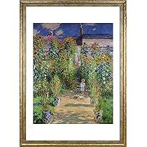 Amazon.co.jp: ポスター クロード モネ (ヴェトゥイユの画家の庭) A3