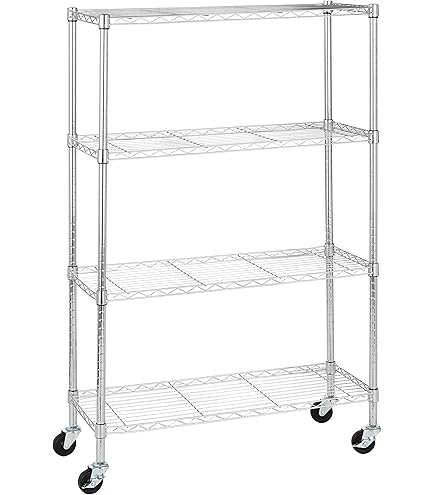 Amazon｜スチールラック 4段 幅90 奥行き35 高さ120cm