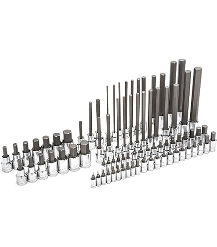 GEARWRENCH 8-teiliger Metrischer Kugelkopf-Satz – Lange Ausführung, Schwarz