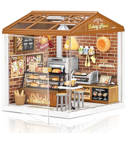 Amazon | Spilay ドールハウス ミニチュア 家具付き DIY 木製工芸品