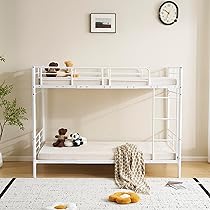 Amazon｜2段ベッド 二段ベッドパイプ ベッド高級 シングルベッド