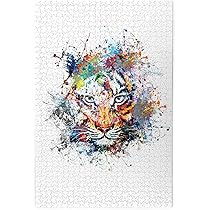 Amazon.co.jp: ジグソーパズル 1000ピース とら トラ 寅 動物