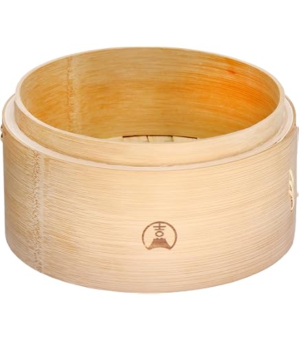 Amazon｜霜山 竹せいろ 中華せいろ 蒸し器 天然竹 木蒸篭 1段 セイロ