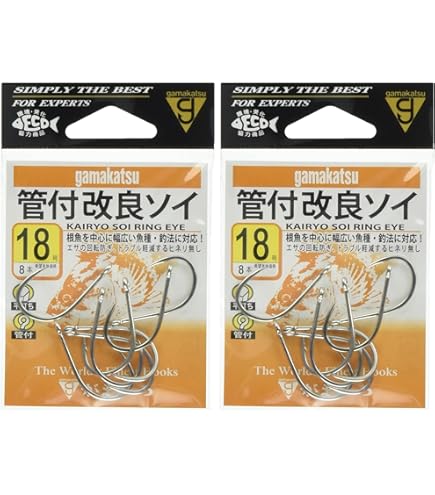 (未使用･未開封品)　がまかつ(Gamakatsu) 糸付 ソイ鈎 フック (銀) 1M 17-8 釣り針 og8985z Amazon | がまかつ(Gamakatsu) ソイ鈎 フック (銀) 17号 釣り針