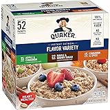 Quakar Instant Oatmeal Variety Pack 52 ct.　クェーカー社 インスタント オートミール　52パック 並行輸入品