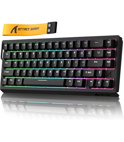 Amazon | ATTACK SHARK R82 HE 8000Hz ラピッドトリガーキーボード 