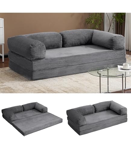 Amazon｜Donext ソファベッド 組立て不要 二人掛け 三人掛け フロア