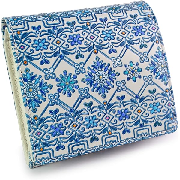 財布 二つ折り L字ファスナー 浅草文庫 シルクロード 友禅染 江戸小紋