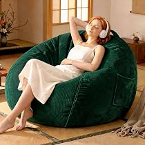 Amazon.co.jp: Lovikon ビーズクッション 特大 100*80cm 一人掛け
