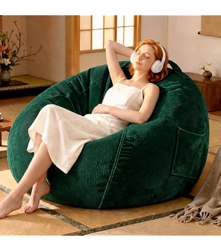 Amazon.co.jp: Lovikon ビーズクッション 特大 100*80cm 一人掛け