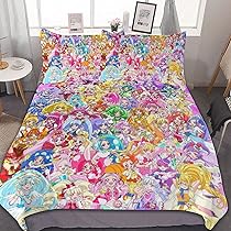ハートキャッチプリキュア　キッズ　布団カバー　　 掛け敷き布団　希少　2点セット ハートキャッチプリキュア キッズ 布団カバー 掛け敷き布団 希少