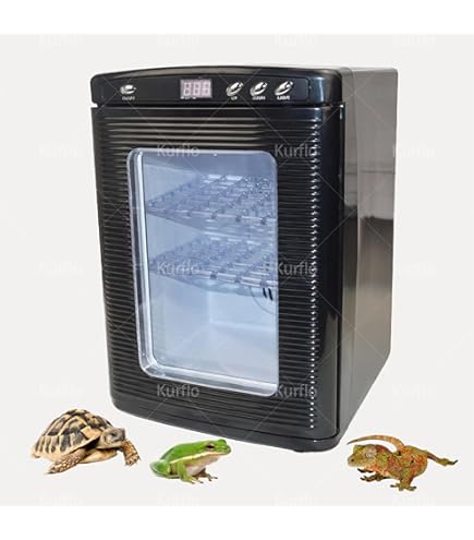 Amazon.co.jp: 爬虫類インキュベーター 25L 自動孵卵器 30-40枚入卵OK