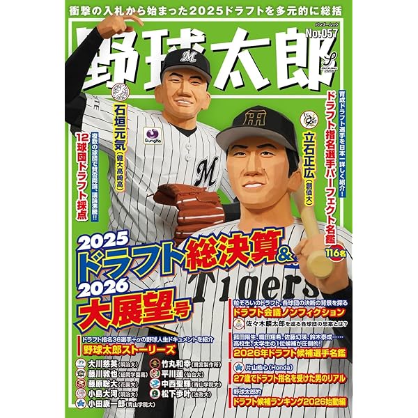 Amazon.co.jp: 野球太郎No.057 2025ドラフト総決算&2026大展望号