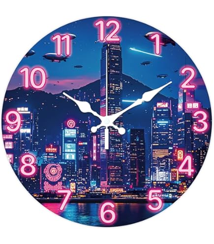 Radiall ネオン掛時計 直径約37cm Radiall ネオン掛時計 直径約37cm