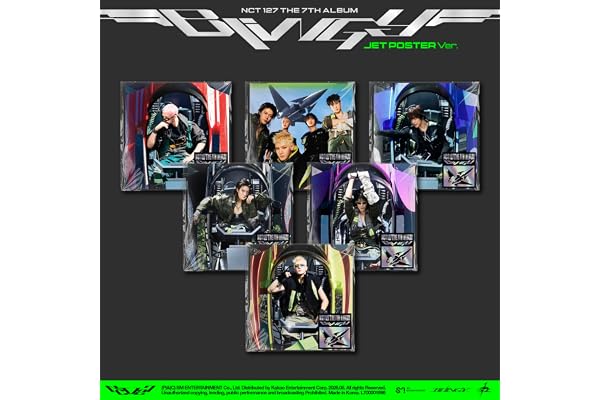 【Amazon.co.jp限定】BLINGY【JET Poster Ver.(6種ランダム)】（AL(輸入盤/非再販対象)） - NCT 127（特典：avex流通輸入盤限定オリジナル特典（①オフラインイベントシリアル応募券※詳細は決定次第オフィシャルウェブサイト・SNSにてご案内②【Amazon】トレーディングカード E Ver.（全5種中ランダム1種）））（ジャケット絵柄ランダム（6種）・仕様：Cover Poster(全6種中ランダム1種) / CD-R / Postcard / Sheet Sticker / Folded Poster / Paper Craft Kit(9枚1セット/全5セット中ランダム1セット) / Photocard(全5種中ランダム1種)※仕様は変更となる可能がございます。あらかじめご了承ください。）