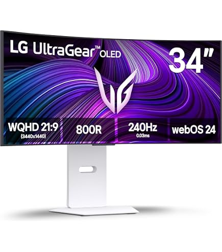 LG 34GS95QE 34-inch Ultragear OLED Curved Gaming Monitor WQHD 800R