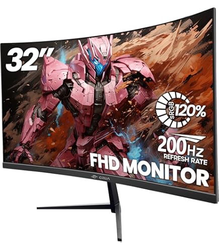 Amazon.co.jp: ZZA 32インチ 湾曲ゲーミングモニター 240hz 1K 1080P