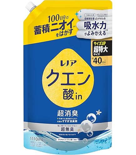 Amazon.co.jp: レノア Lenor クエン酸in 超消臭 すすぎ消臭剤 柔軟剤