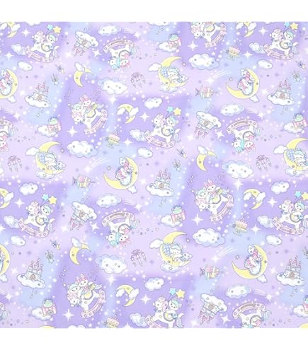 Amazon | オックス 生地 ユニコーン キャンディ ハート 50cm単位