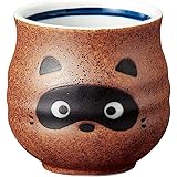 宗峰窯 寿司 湯のみ 信楽 たぬき 小 φ7.1×7.6cm 488-06-463