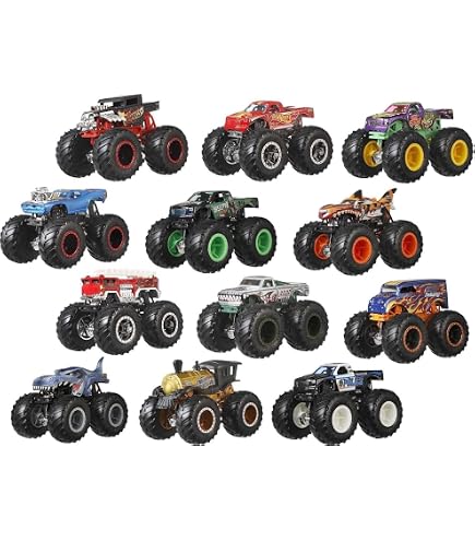 Amazon.co.jp: Hot Wheels Monster Trucks Live 8-Pack, Multipack of
