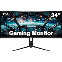 Amazon.co.jp: Pixio PXC348C 34 inch 144Hz UWQHD 3440 x 1440 