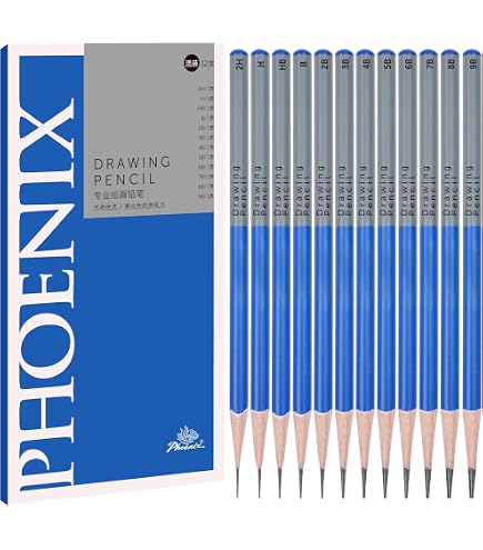 Amazon.co.jp: Heshengping お絵かきスケッチ鉛筆セット スケッチ用