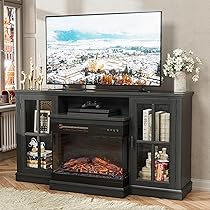 Amazon｜JUMMICO 暖炉 テレビスタンド 最大65インチのテレビ用 3