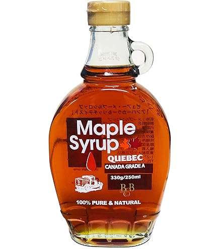 Amazon.co.jp: モンファボリ メープルシロップ 330g 瓶 ×4本[ カナダ産