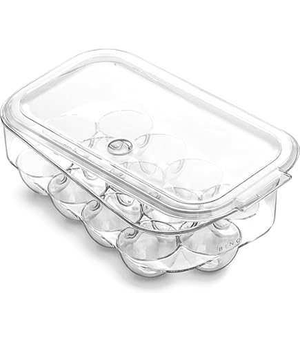 COOK CONCEPT, KB6799 Plastic Egg Holder, Airtight, Lightweight And Strong, Easy To Clean, Ideal For Storage, Size: 6 Eggs, Colour: Clear - View #10