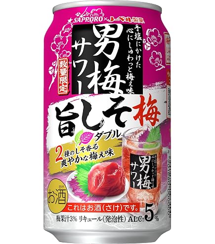 Amazon.co.jp: サッポロ 超男梅サワー 350ml×1ケース（24本） : 食品