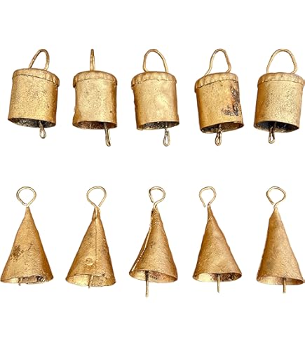 インド教具銅吊るし鐘Ｓ インド教具銅吊るし鐘S