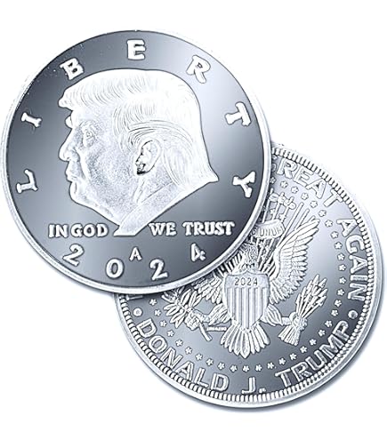 Amazon.co.jp: トランプ大統領 1オンス 銀貨 コロナシールド 銅貨付き