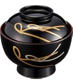 Amazon.co.jp: 【まとめ買い】5客セット 山中塗り 雑煮碗 汁椀 蓋付き