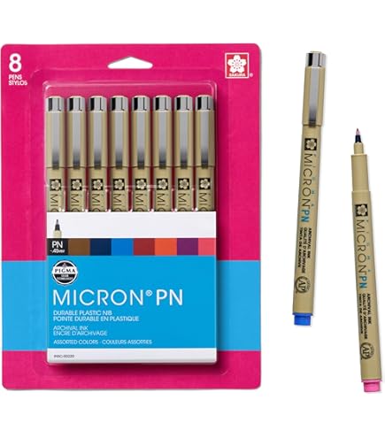 Amazon | Sakura 38061 6-Piece Pigma Assorted Colors Brush Pen Set