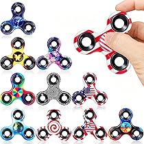 Amazon | メタルハンドスピナー 10個パック 子供用大人用メタルトップ