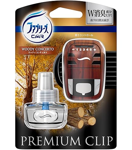 Amazon.co.jp: ファブリーズ 消臭芳香剤 車用 クリップ型 プレミアム