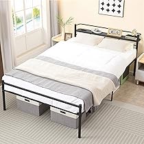 Amazon｜VECELO ベッド ベッドフレーム セミダブル 宮棚付き 2口