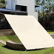 【在庫セール】SUNNY GUARDひ雨よけ シェード 4x6m ベージュ 撥水 Amazon | JIANLEI サンシェード 防水 3M*6M グレー 四隅にはD型
