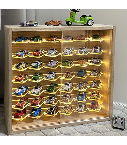 Hot Wheels ミニカー 16台セット コレクションケース付き Amazon.co.jp: ホットウィール&マッチボックスカー用ディスプレイ