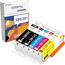 Amazon.co.jp: キャノン（Canon）用 インク 380 381 日本製 BCI-380