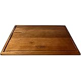 Laguiole en Aubrac アカシア無垢材 カッティング&サービングボード 17.5 x 12インチ ジュース溝付き