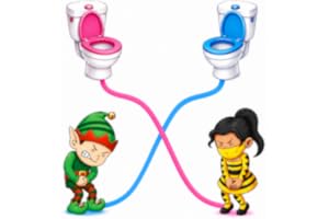 Toilet Rush Race Master Draw Puzzle: Draw Line To Go Home Pee Challenge Fun Brain Game