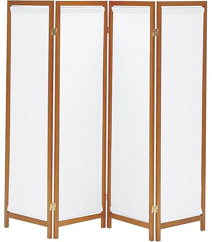 Amazon｜koeki 木製スクリーン (帆布) 4連 ブラウン HT-4(BR
