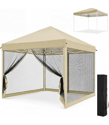 Amazon | ADVANCE OUTDOORワンタッチ タープテント 蚊帳テント 3段階