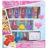 disney princess ディズニー プリンセス リップグロス5本 はがせるマニキュア5本 ネイルステッカー24P キッズ用ネイル 子供用