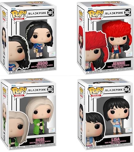 BLACKPINK FUNKO POP 全員 Blackpink Born Pink World Tour 4 Pack Funko Pop : Amazon.sg: Toys